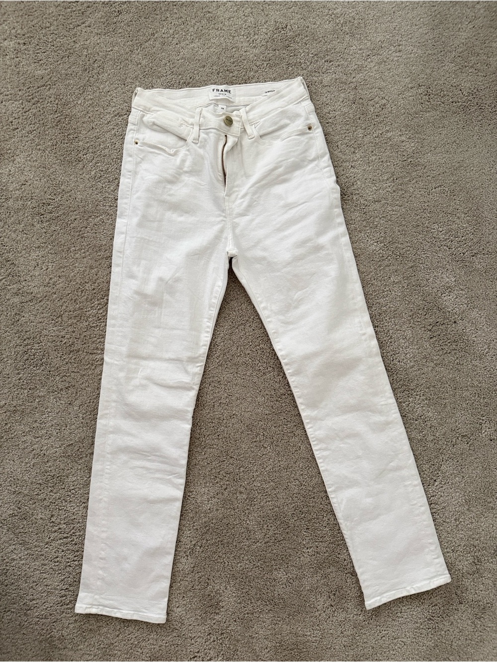 Frame Denim Le Skinny de Jeanne Jeans White 28